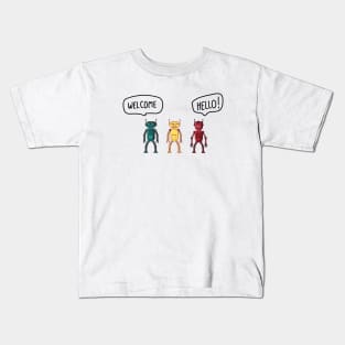 3 robots Kids T-Shirt